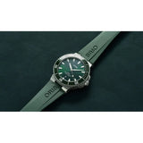 Orologio ORIS Aquis Date quadrante verde cinturino in gomma 01 733 7789 4157-07 4 23 37FC dettaglio 4