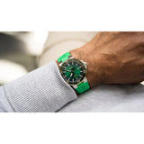 Orologio ORIS Aquis Date quadrante verde cinturino in gomma verde 01 400 7769 6357-07 4 22 77FC