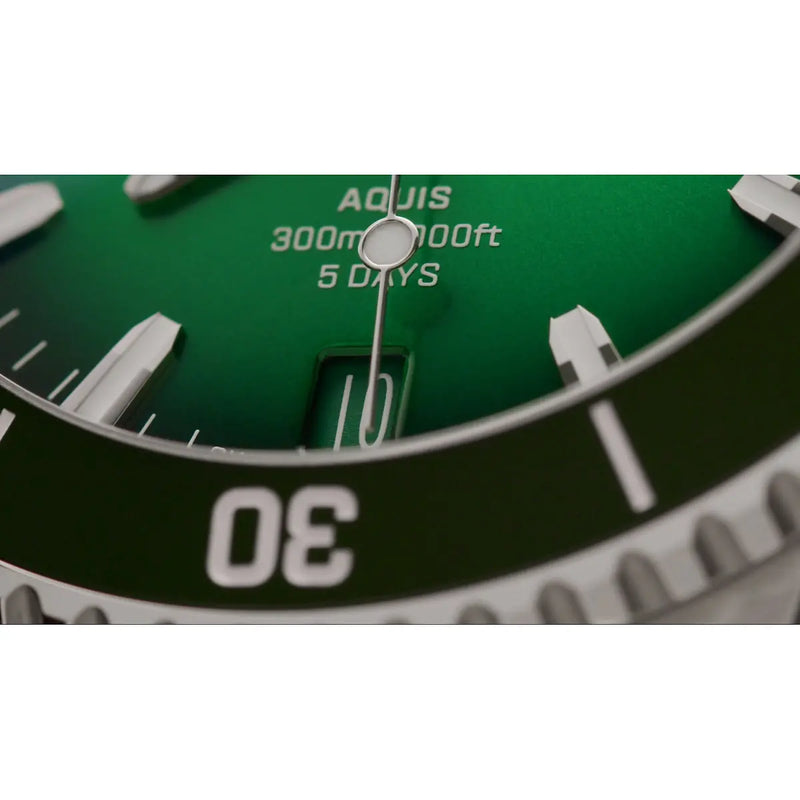 Orologio ORIS Aquis Date quadrante verde cinturino in gomma verde 01 400 7790 4157-07 4 23 47EB