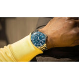 Orologio ORIS Aquis Small Second Date quadrante blu bracciale in acciaio 01 743 7733 4155-07 8 24 05PEB