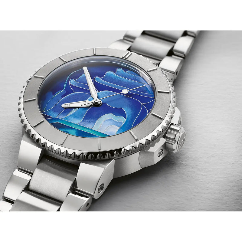 Orologio ORIS Aquis Sun Wukong Artist Edition quadrante blu bracciale in acciaio 01 400 7769 4185-Set dettaglio 2