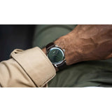 Orologio ORIS Artelier S quadrante verde cinturino in pelle marrone 01 733 7762 4057-07 5 20 70FC dettaglio 2