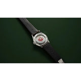 Orologio ORIS Artelier S quadrante verde cinturino in pelle marrone 01 733 7762 4057-07 5 20 70FC dettaglio 3