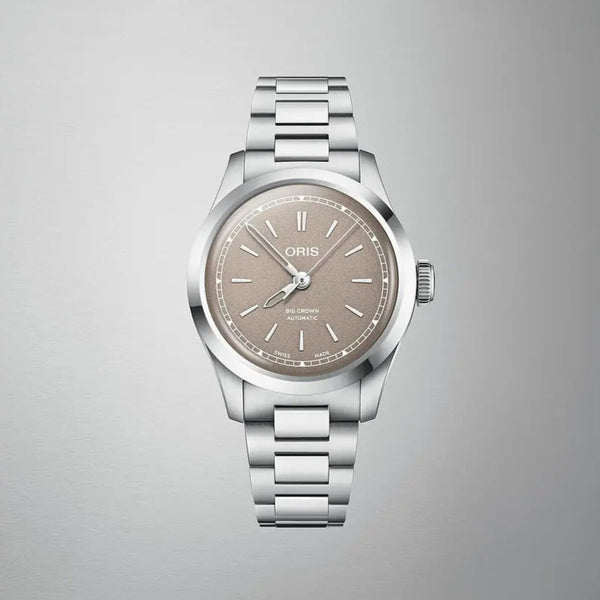Orologio ORIS Big Crown  quadrante marrone bracciale in acciaio 01 531 7797 4056-07 8 17 06 dettaglio 2