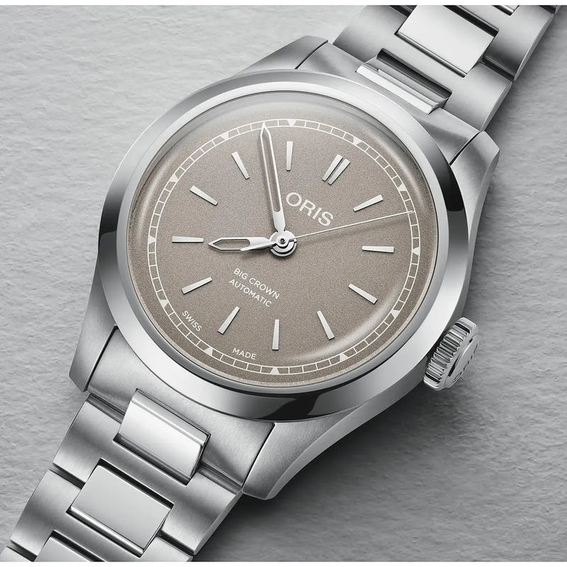 Orologio ORIS Big Crown  quadrante marrone bracciale in acciaio 01 531 7797 4056-07 8 17 06 dettaglio 5