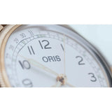 Orologio ORIS Big Crown Pointer Date Father Time quadrante bianco cinturino in pelle marrone 01 754 7741 3161-Set