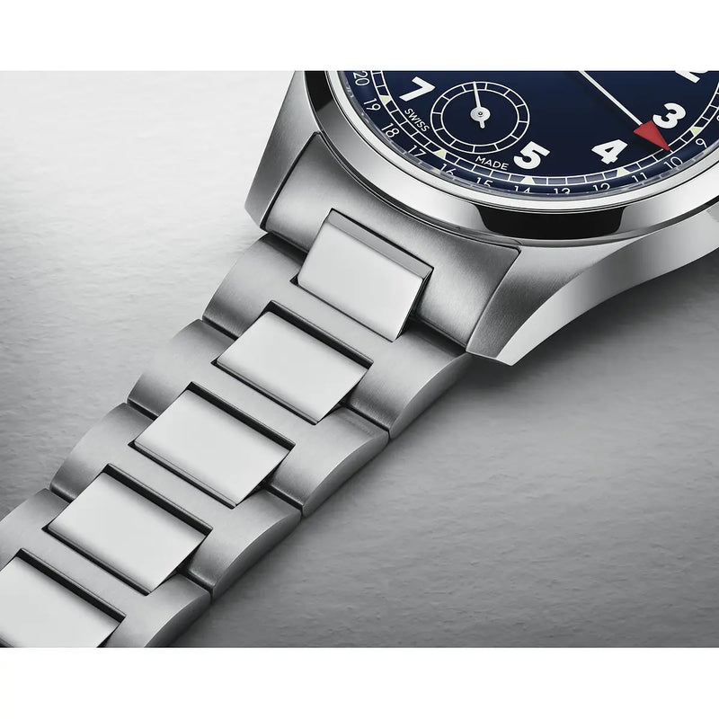 Orologio ORIS Big Crown Pointer Date quadrante blu bracciale in acciaio 01 403 7776 4065-07 8 19 06 dettaglio 2