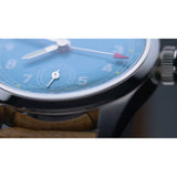 Orologio ORIS Big Crown Pointer Date quadrante blu cinturino in pelle marrone 01 473 7786 4065-07 5 19 22FC