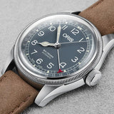 Orologio ORIS Big Crown Pointer Date quadrante blu cinturino in pelle marrone 01 754 7741 4065-07 5 20 63 dettaglio 3