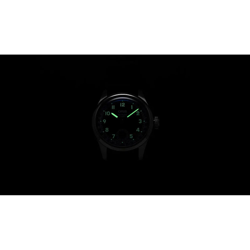 Orologio ORIS Big Crown Pointer Date quadrante blu cinturino in pelle nero 01 403 7776 4065-07 5 19 11 dettaglio 4