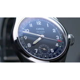 Orologio ORIS Big Crown Pointer Date quadrante blu cinturino in pelle nero 01 403 7776 4065-07 5 19 11