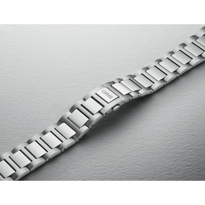 Orologio ORIS Big Crown Pointer Date quadrante giallo bracciale in acciaio 01 754 7798 4069-07 8 20 06 dettaglio 4