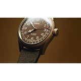 Orologio ORIS Big Crown Pointer Date quadrante marrone cinturino in pelle marrone 01 754 7741 3166-07 5 20 74BR dettaglio