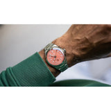 Orologio ORIS Big Crown Pointer Date quadrante rosso bracciale in acciaio 01 403 7799 4068-07 8 20 06 dettaglio