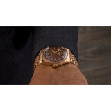 Orologio ORIS Big Crown Pointer Date quadrante rosso bracciale in bronzomarrone 01 754 7741 3168-07 8 20 01