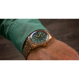 Orologio ORIS Big Crown Pointer Date quadrante verde bracciale in bronzomarrone 01 754 7741 3167-07 8 20 01