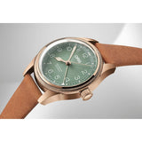 Orologio ORIS Big Crown Pointer Date quadrante verde cinturino in pelle marrone 01 754 7749 3167-07 5 17 66BR