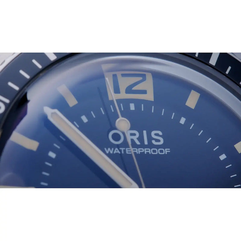 Orologio ORIS Divers 60th Anniversary quadrante nero bracciale in acciaio 01 733 7772 4034-Set
