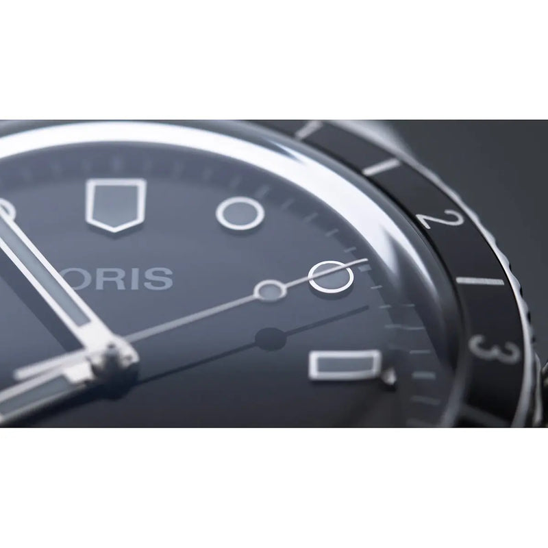 Orologio ORIS Divers Sixty-Five 12h quadrante nero bracciale in acciaio 01 400 7772 4054-07 8 20 18