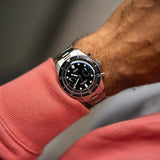 Orologio ORIS Divers Sixty-Five Chronograph quadrante nero bracciale in acciaio 01 771 7791 4054-07 8 20 18