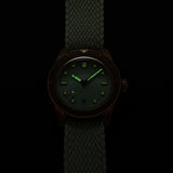 Orologio ORIS Divers Sixty-Five Cotton Candy quadrante azzurro cinturino in tessuto verde 01 733 7771 3157-07 3 19 03BRS dettaglio 3