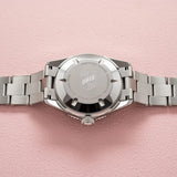 Orologio ORIS Divers Sixty-Five Cotton Candy quadrante rosa cinturino in pelle marrone 01 733 7771 4058-07 8 19 18 dettaglio 5
