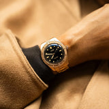 Orologio ORIS Divers Sixty-Five Date quadrante nero bracciale in bronzomarrone 01 733 7771 3154-07 8 19 15 dettaglio 4