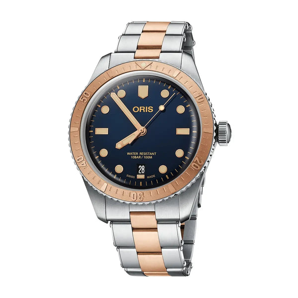 Orologio ORIS Divers Sixty-Five quadrante blu bracciale in acciaio 01 733 7707 4355-07 8 20 17