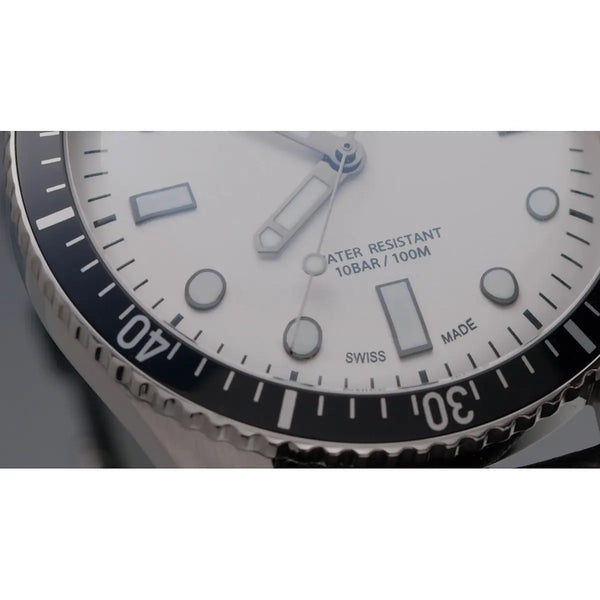 Orologio ORIS Divers Social Club London quadrante bianco cinturino in pelle nero 01 733 7707 4051 OSC-LDN-Set