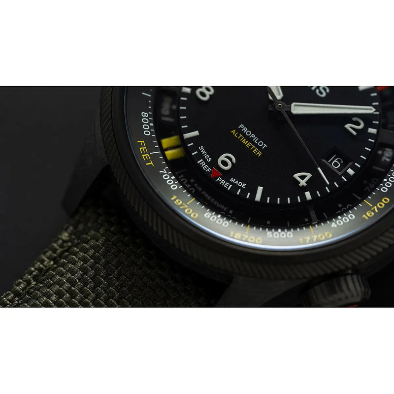 Orologio ORIS ProPilot Altimeter quadrante nero cinturino in tessuto verde 01 793 7775 8734-Set dettaglio 3
