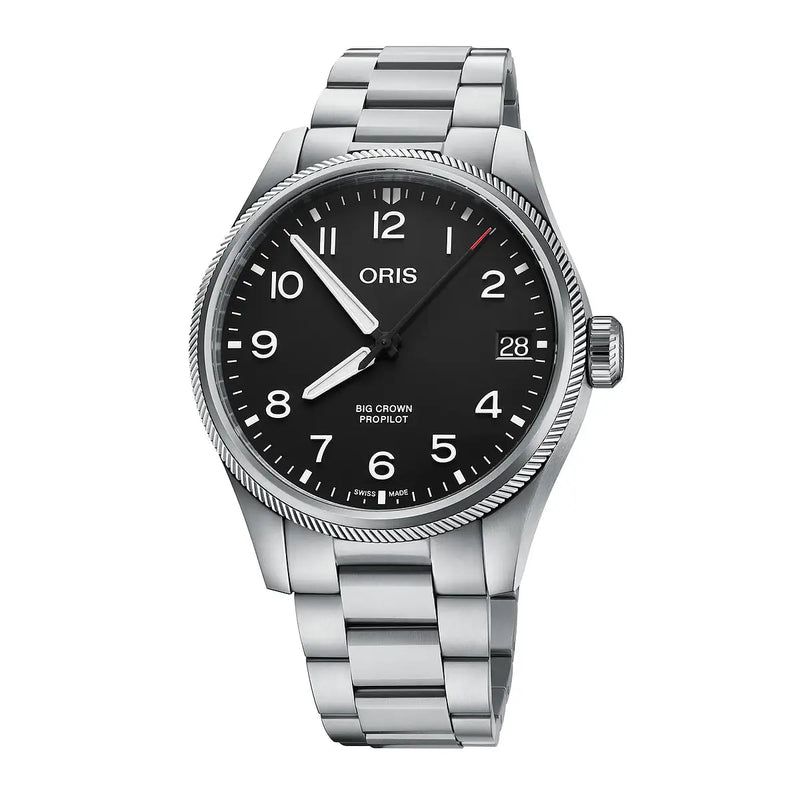 Orologio ORIS ProPilot Big Crown Big Date quadrante blu bracciale in acciaio 01 751 7761 4164-07 8 20 08