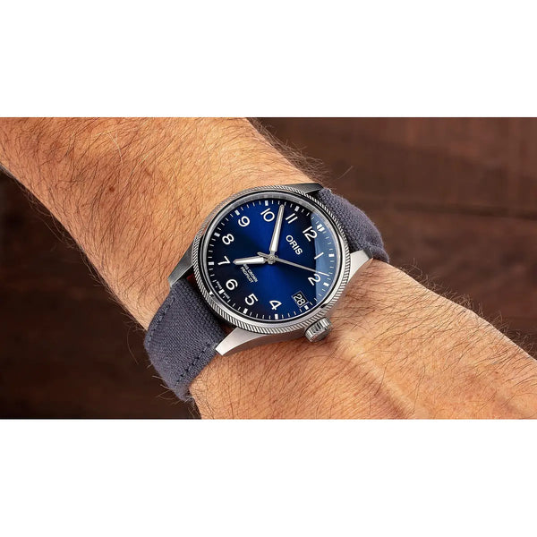 Orologio ORIS ProPilot Big Crown Big Date quadrante blu cinturino in tessuto blu 01 751 7761 4065-07 3 20 05LC