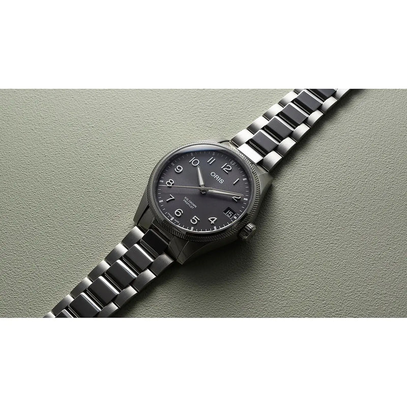 Orologio ORIS ProPilot Big Crown Big Date quadrante grigio bracciale in acciaio 01 751 7761 4063-07 8 20 08P