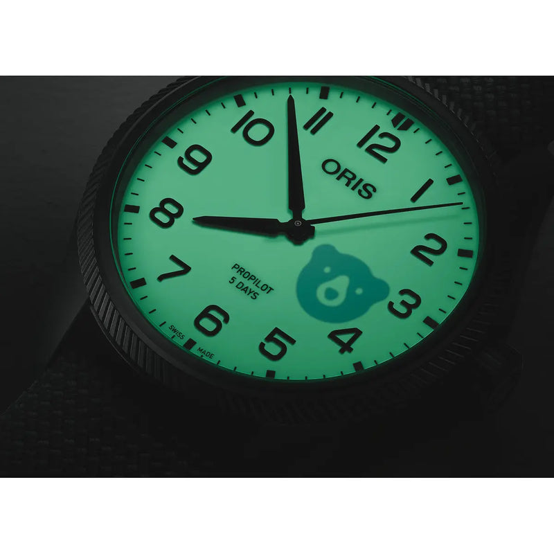 Orologio ORIS ProPilot Hölstein 2025 quadrante bianco cinturino in tessuto nero 01 400 7803 4781-Set dettaglio 2