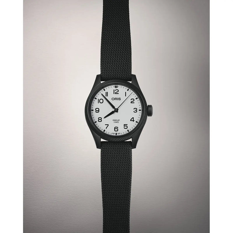 Orologio ORIS ProPilot Hölstein 2025 quadrante bianco cinturino in tessuto nero 01 400 7803 4781-Set dettaglio 4