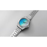 Orologio ORIS ProPilot X Calibre 400 Laser quadrante multicolor bracciale in titanio 01 400 7778 7150-07 7 20 01TLC dettaglio 5
