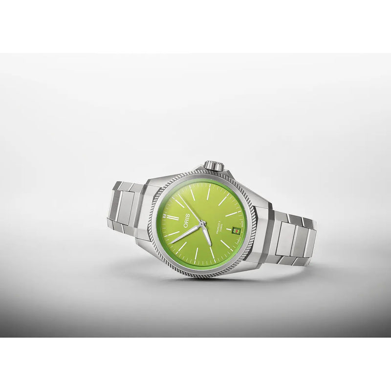 Orologio ORIS ProPilot X Kermit quadrante verde bracciale in titanio 01 400 7778 7157-Set dettaglio 3