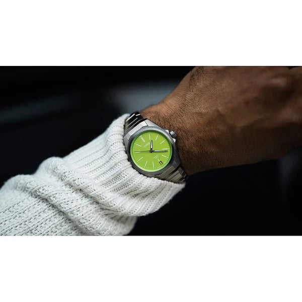 Orologio ORIS ProPilot X Kermit quadrante verde bracciale in titanio 01 400 7778 7157-Set