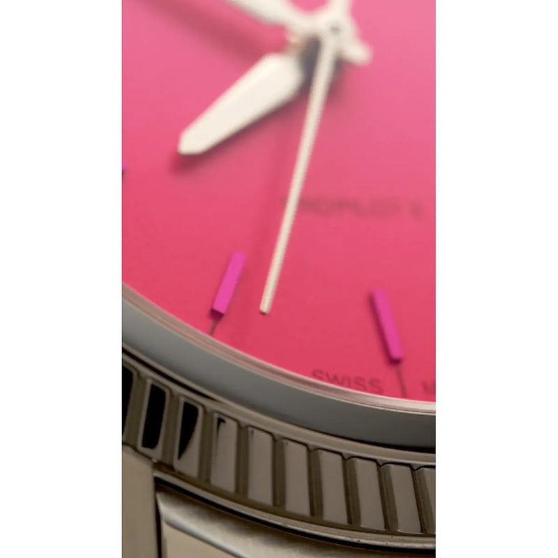 Orologio ORIS ProPilot X Miss Piggy quadrante rosso bracciale in acciaio 01 531 7796 4158-07 8 17 05LC