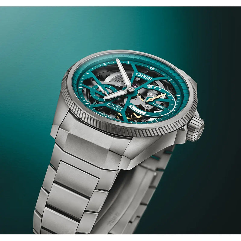 Orologio ORIS ProPilot X Year of the Snake quadrante verde bracciale in titanio 01 115 7759 7117-Set dettaglio 3