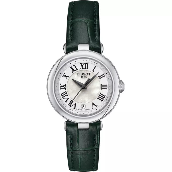 Orologio Tissot T-Lady Bellissima Quarzo Quadrante Madreperla e Cinturino in Pelle Verde T1260101611302