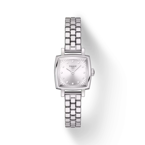 Orologio al Quarzo Tissot da Donna con Cassa e Cinturino in Acciaio Quadrante Argento con diamanti T0581091103601