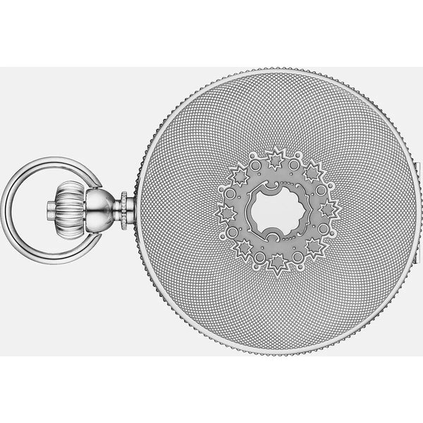 Orologio da Tasca Meccanico Tissot con Cassa in Acciaio Quadrante Bianco T8674051901300 Coperchio
