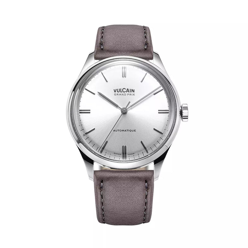 Vulcain Grand Prix 39mm Grigio Chiaro 670171A50.BAC213 Automatico 670171A50.BAC213 con bracciale Grigio