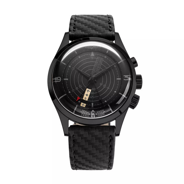 Vulcain Nautical Heritage Total Black 101952SA08.BAC149 Manuale 101952SA08.BAC149 con bracciale Pelle nera al carbonio