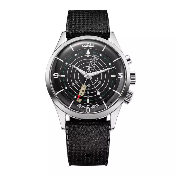 Vulcain Nautical Heritage Nero Bianco 101252SB08.BAR100 Manuale 101252SB08.BAR100 con bracciale Gomma