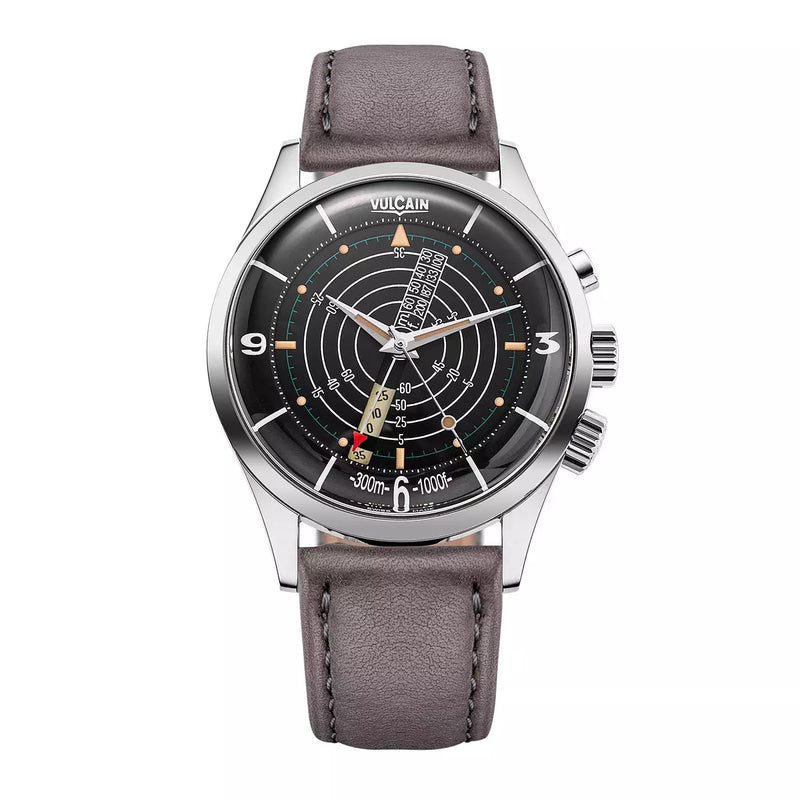 Vulcain Nautical Heritage Nero Marrone 100252PB07.BAC113 Manuale 100252PB07.BAC113 con bracciale Triplo fondello grigio