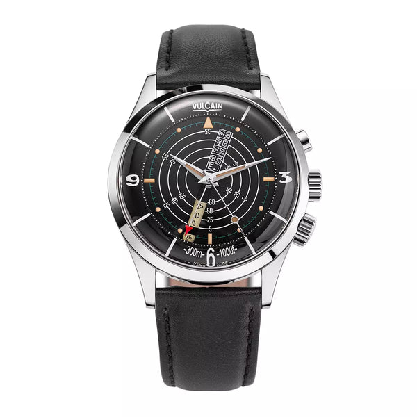 Vulcain Nautical Heritage Nero Marrone 101252PB07.BAC101 Manuale 101252PB07.BAC101 con bracciale Nero liscio