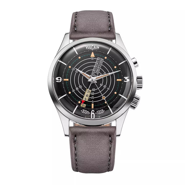 Vulcain Nautical Heritage Nero Marrone 101252PB07.BAC113 Manuale 101252PB07.BAC113 con bracciale Grigio