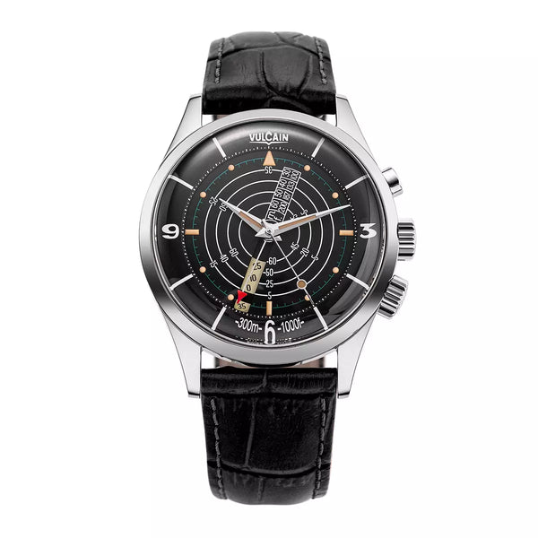 Vulcain Nautical Heritage Nero Marrone 101252PB07.BAL148 Manuale 101252PB07.BAL148 con bracciale Alligatore nero (cities)